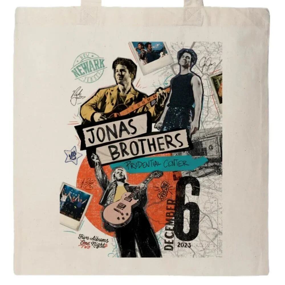 Jonas Brothers Newark December 6 2023 Tote Five Albums Two Nights New with Tag